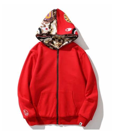 Camouflage New A Bathing Ape Red Camo Bape Hoodie
