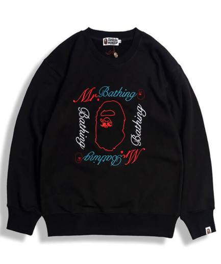 A Bathing Ape Mr Bape Sweater black