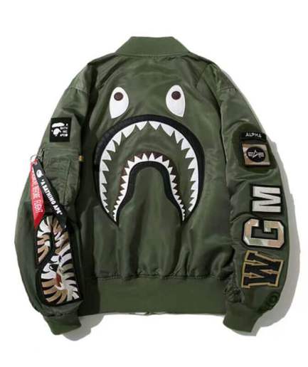 Bape Shark WGM Denim Jacket back