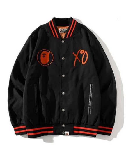 Bape XO Camo Varsity Zip Up Jacket