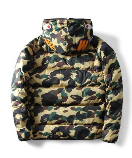 Classic Camouflage Bape Shark Jacket back