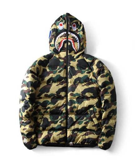 Classic Camouflage Bape Shark Jacket