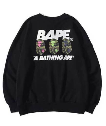Letter Print Bape A Bathing Ape Tide Brand Sweater