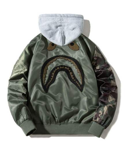 X Porter Funthera 1st Camo Militia Green Bape Jacket